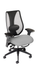 tCentric Hybrid with Mesh Backrest and Upholstered Seat, Midnight Black Frame, Asteroid