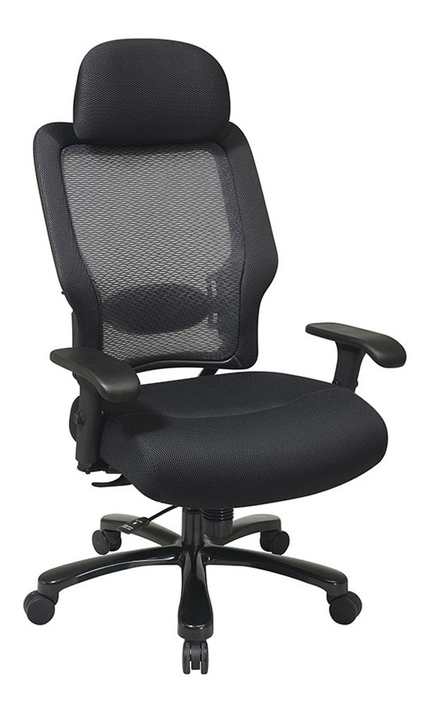 OSP Heavy Duty 400 LBS Capacity Big and Tall Task Chair with Headrest |  Healthy Posture Store