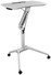 ergoCentric Sit to Stand Mobile Laptop Computer Stand, Gray