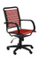 Euro Styles  02570RED Bungie Flat High Back Office Chair Red with Graphite Black Frame and Black Base