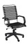 Allison Bungie High Back Flat Bungee Office Chair, in Black with Aluminum Frame and Black Base
