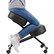 Posture Kneeling Chair with Thick Comfortable Cushions & Wheels, Black