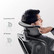 Ergonomic chair with adjustable 2D headrest.