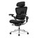 Healthy Posture Hinomi H2 Pro ergonomic mesh chair in cool black, side view without footrest.