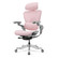 Healthy Posture Hinomi H2 Pro ergonomic mesh chair in mist pink, side view without footrest.