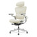 Healthy Posture Hinomi H2 Pro ergonomic mesh chair in cream white, side view without footrest.