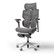 Hinomi X2 Pro ergonomic mesh chair in grey, side view with adjustable footrest.