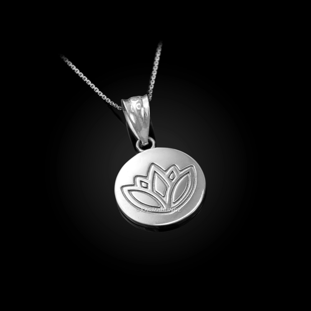 TREJAYNE - White Lotus Charm - Necklace