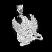 Sterling Silver High Polished Eagle Pendant