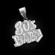 Sterling Silver 80's BABY Hip-Hop DC Pendant
