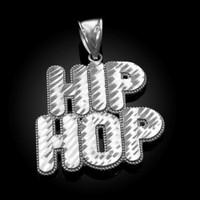 Sterling Silver Hip Hop DC Pendant