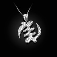 Sterling Silver African Adinkra Gye Nyame DC Pendant Necklace