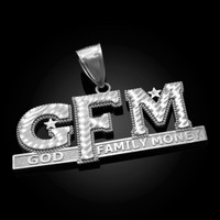 Sterling Silver GFM God Family Money DC Hip-Hop Pendant
