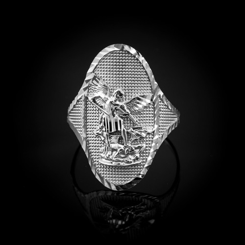Silver St. Michael ring
