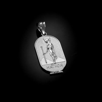 Sterling Silver Hathor Egyptian Mother Goddess of Love, Beauty and Feminine Power Pendant Necklace