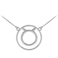 925 Sterling Silver Taurus Zodiac Sign Necklace