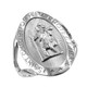Silver St. Christopher ring.