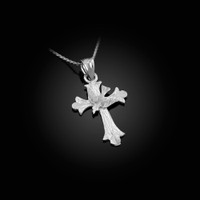 Sterling Silver Holy Spirit Dove Cross DC Charm Necklace