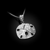 Sterling Silver Sand Dollar DC Charm Necklace