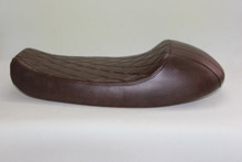 30 inches long cafe racer seat in Dark Brown 