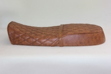 Light Brown Cover with Dark Brown stitching pattern
