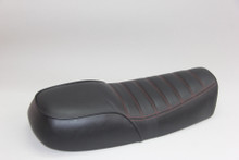 Black seat with Red stitching pattern