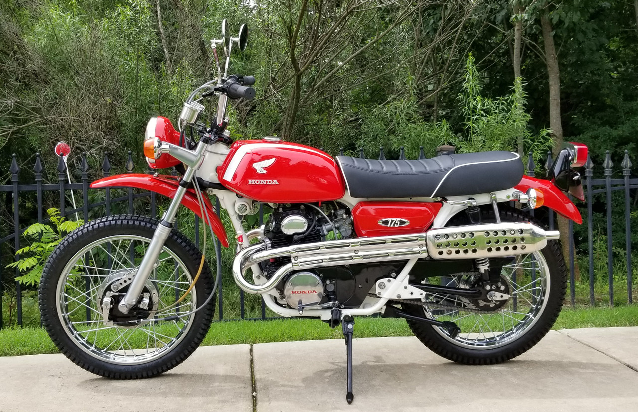 Honda CL175 K3-K5 1969-1971 low profile dual passenger motorcycle