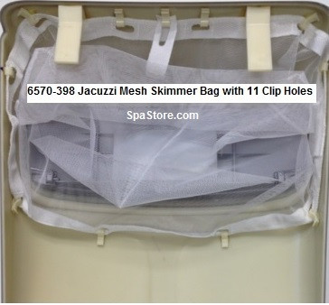 6570-398 Jacuzzi Mesh Skimmer Bag with 11 Clip Holes
