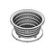 6000-736, Basket: Filter for Denali canister - Gray