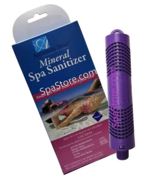 Artesian® Spas Mineral Sanitizer Purple Cartridge Fits Inside Filter (Artesian Spas Purple Mineral Stick