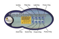 2006 Artesian Island Spas, 8 Button Control Panel 2 Pump OP33-0410-40, LCD