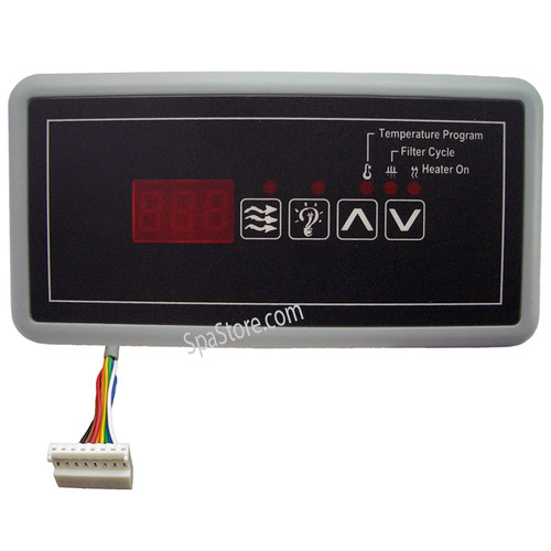 Hydro-Quip, ECO-5, 4 Button, Topside, Control, Panel,8, Pin, Connector, cable, 34-0207, South west spas, southwest spas
