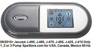 Jacuzzi® 9/2015+ Topside LCD Control Panel J-495, J-480, J-470, J-465, J-425, J-415 1-3 Main Pumps Formerly 6600-760