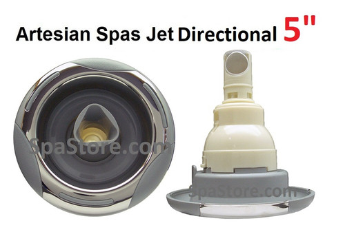 5" Directional Jet Artesian Spas, Island Spas, 03-1402-52, Jet Insert , Helix, Directional, Stainless 2007-2012