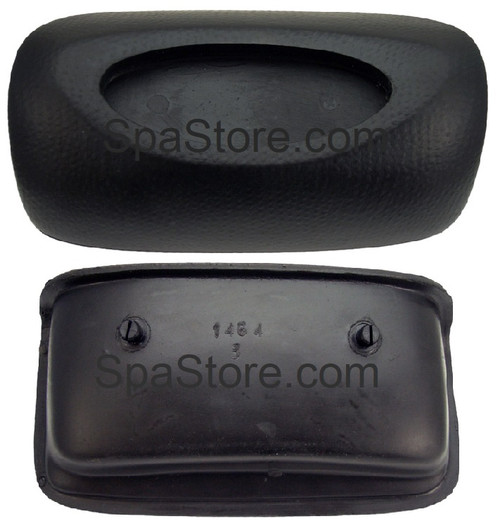 Coast Spas Pillow, Small, Black with Two Mounting Posts on Backside of