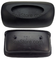 Coast Spas Pillow, Small, Black with Two Mounting Posts on Backside of Headrest