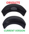 10958 Dynasty Spas® OEM Neck Pillow Black Center Logo with 1 Mounting Post Backside of Headrest