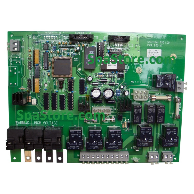 2006 Jacuzzi® Spas, J-365 Circuit Board, 6600-092-Rev-E 850-LCD-NT, 092