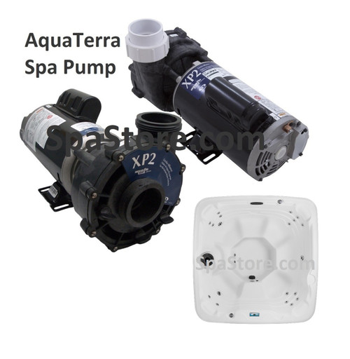 AquaTerra® Verona Spa Pump 77407, 1.5 HP, 115 Volt, Two Speed, Replaced XP2 Watkins 1431701-01
