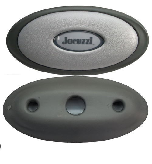 2002 OEM Jacuzzi® J-370 Pillow Center Lit Headrest Oval Insert and Base Mount Genuine OEM Two Tone Exact Fit