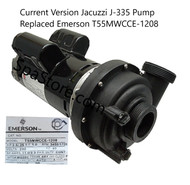 Latest VERSION 2 Speed 2.5 HP Jacuzzi® J-335 Spa Pump 230 Volt Replaced Emerson T55MWCCE-1208