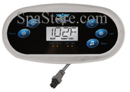 Current Version Dr Wellness Spas Topside Control Panel 5 Buttons Controls 2 Pumps, Temp, Light, Stereo 7 ft Cord