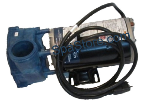 Dynasty Spa Pump, 1-Speed, 5hp-230v-56 Frame-1 Sp, Blue  Wet-End 3-Wire, 2-1/2 in. Intake, 2 in. Discharge