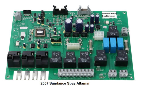 Latest Version 2007 Sundance® Spas Altamar Sentry 880 Circuit Board Replaced 6600-098