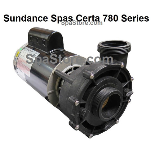 Sundance® Spas  Certa 780 series Spa Pump LX  WUA400-II Intertek 3168033 Motor 230 Volt 60 Hz 4 12/4.4 Amps 3450/1725 RPM Strap Mount