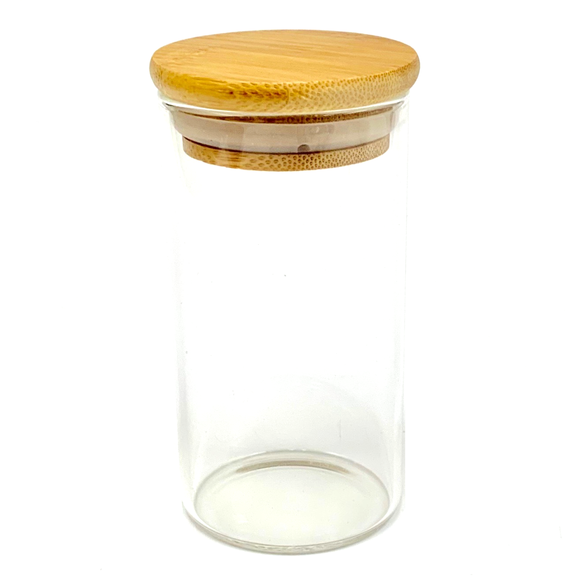 Large Glass Jar with Bamboo Lid 200ml or 6oz Puffr