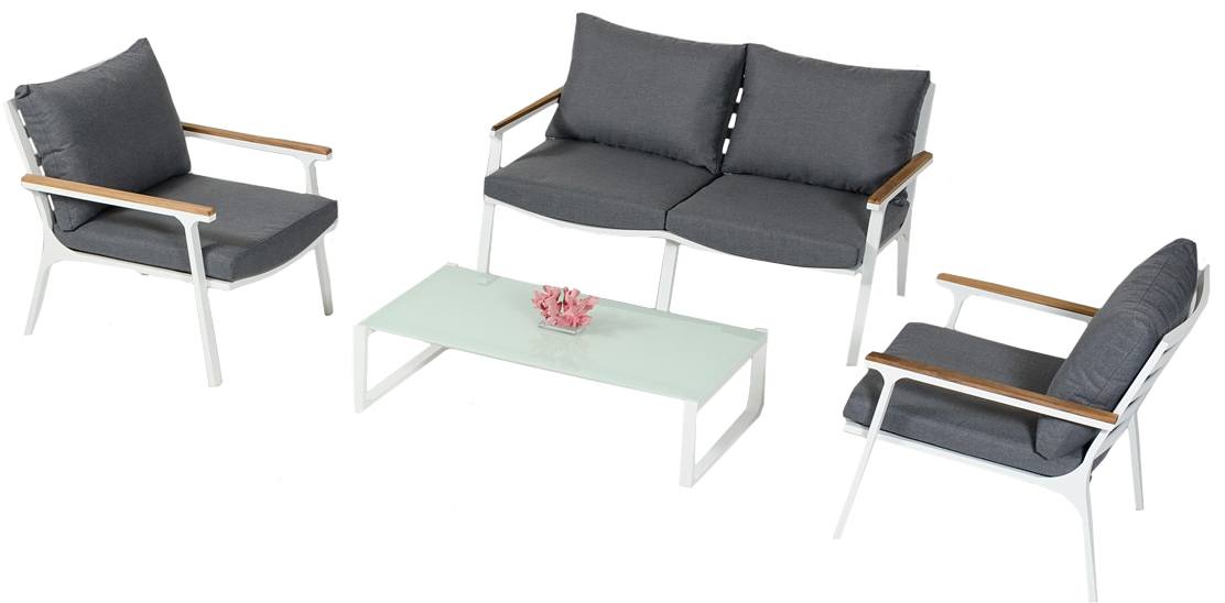 Check out the brand new St. Barths 4 piece outdoor sofa set available for sale at AdvancedInteriorDesigns.com