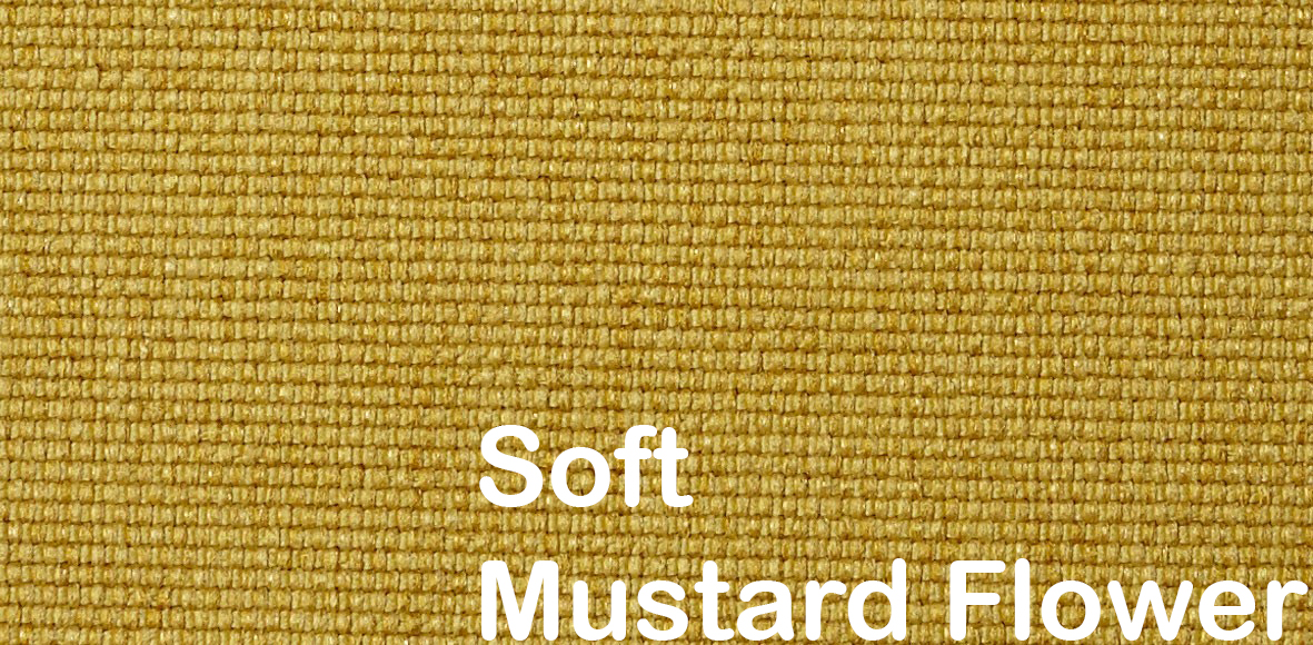 soft mustard flower pattern