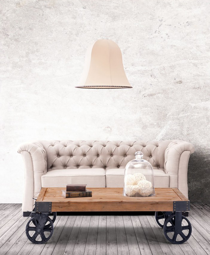 This industrial coffee table is made by Zuo Mod and available at AdvancedInteriorDesigns.com