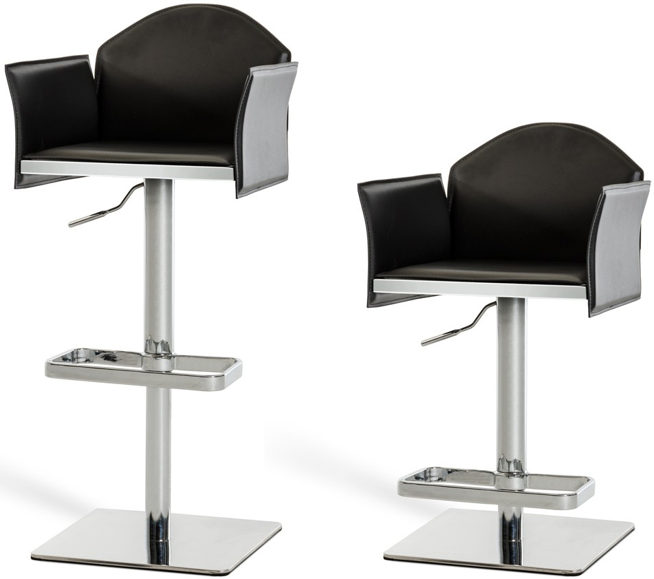 discount black adjustable bar stool